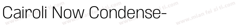 Cairoli Now Condense字体转换